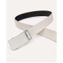 Curea barbati eleganta pentru costum piele naturala, Portocaliu, 3.5cm TK12PRT